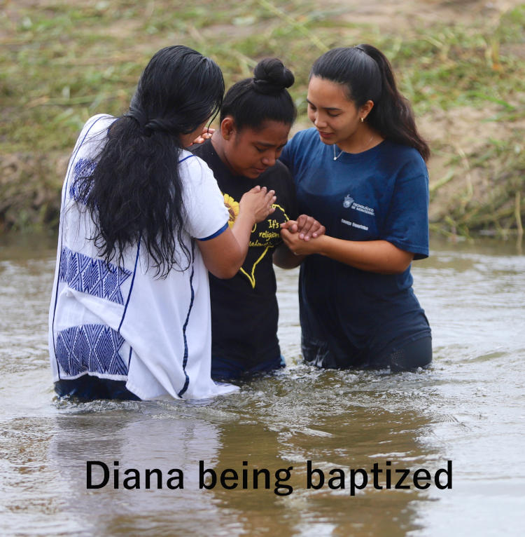Diana being Baptized